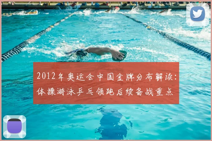 2012年奥运会中国金牌分布解读:体操游泳乒乓领跑后续备战重点
